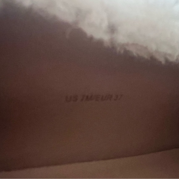 Vince Suede Shearling Slip On Sneakers Size 7 - Picture 6 of 7